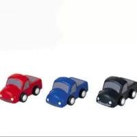 3 Autos mini de madera imagen 2
