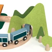 Pista de tren Madera imagen 3
