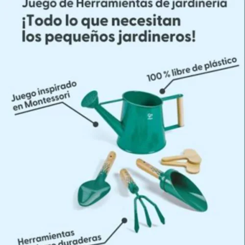 Set de Jardinería de Metal y Bambú +3 Años imagen 3