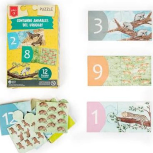 Imagen de Puzzle Animales del Uruguay (12 Piezas) +3 Años