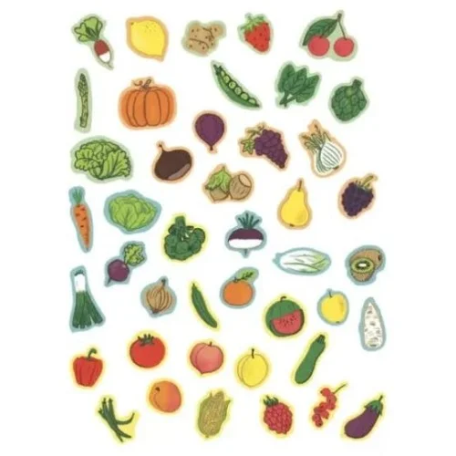 Imanes frutas y verduras  imagen 2
