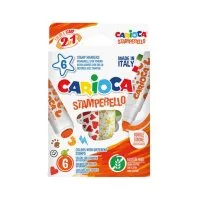 Imagen de Marcadores Carioca Doble Punta con Sello x6 (No Tóxicos)