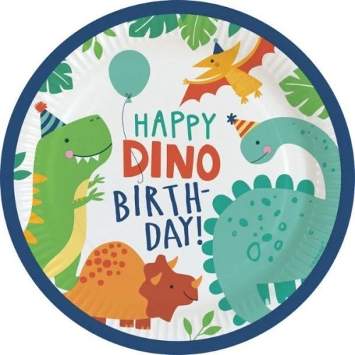 Imagen de Platos de cumple  dino