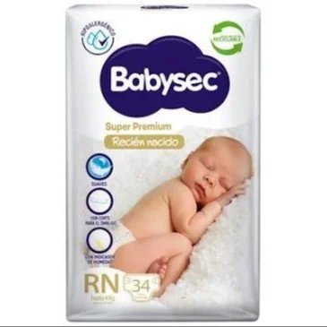 Pañales BABYSEC  super premium imagen 1