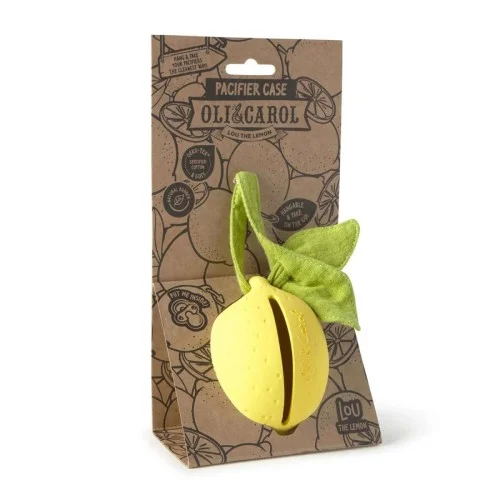 Porta chupete  Mordedor silicona limon imagen 1